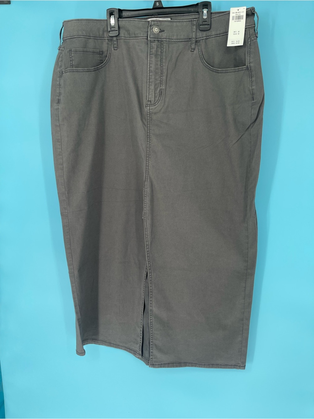 Hollister Charcoal Gray Maxi Skirt